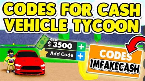 code vehicle tycoon|Roblox Vehicle Tycoon Codes